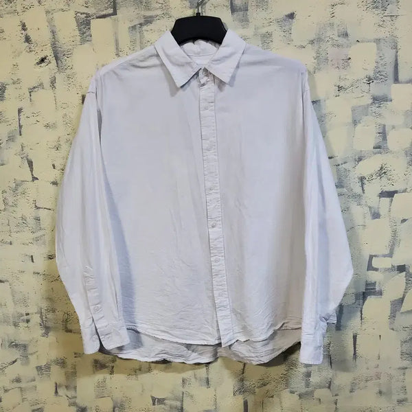 [BUNJANG] Remind Second Oversized White Collar Shirt L / 리마인세컨드 오버핏 화이트 카라 셔츠 L
