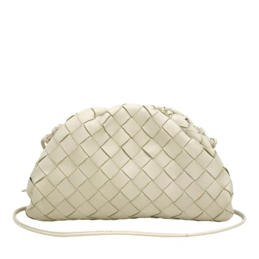 [BUNJANG] Bottega Veneta Mini Pouch Clutch / [착한중고명품부산점] 보테가베네타 만두 미니 파우치 초크 585852 A
