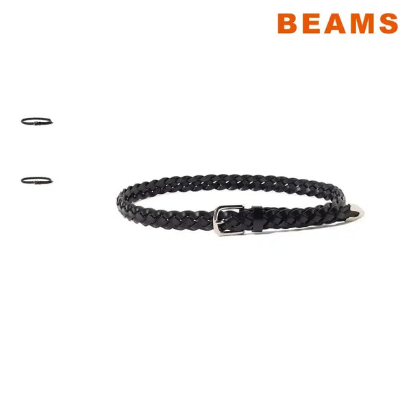 [BUNJANG] BEAMS HEART Leather Mesh Belt / 빔즈 하트 레더 메쉬 벨트