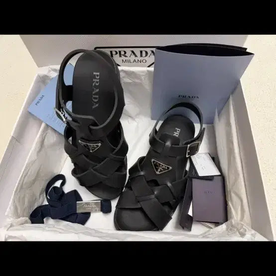 [BUNJANG] Prada Sandals Black / 프라다 샌들 블랙