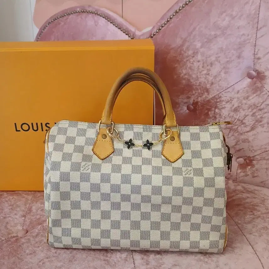 [BUNJANG] Louis Vuitton Speedy Damier 30 With Inner Bag / 정품 > 루이비통 스피디 다미에 30+이너백 > 명품 감정서포함