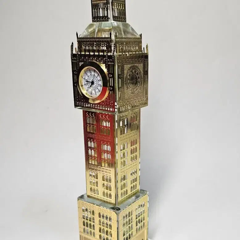 [BUNJANG] London Landmark Big Ben Gold Crystal Clock Tower Miniature Souvenir / 런던 랜드마크 빅벤 금장 크리스탈 시계탑모형 기념품