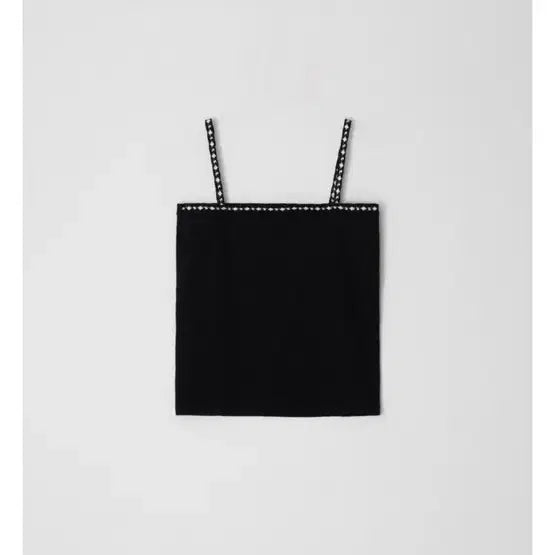 [BUNJANG] Yoonseul Shop Sleeveless Top (Black/Blue) / 윤슬샵 나시 탑 2가지색상