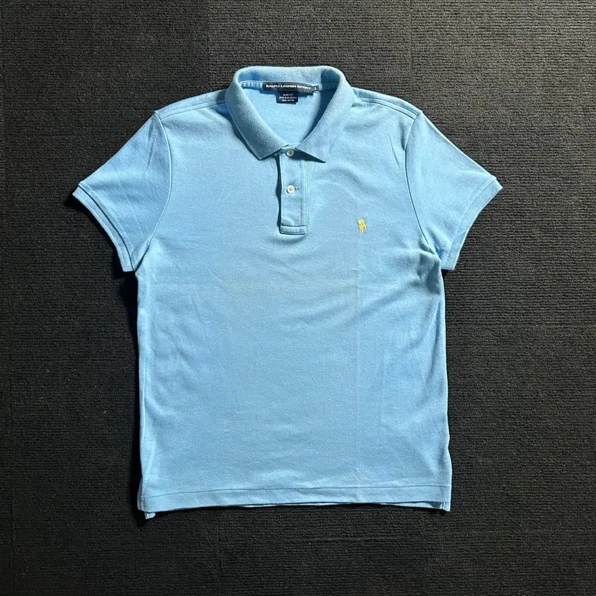 [BUNJANG] Ralph Lauren Sky Blue Short Sleeve Polo Shirt L / 랄프로렌 스카이블루 반팔 카라티