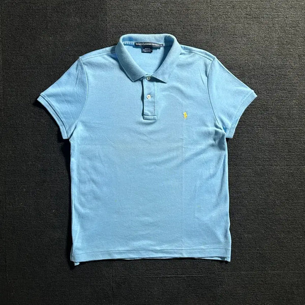 [BUNJANG] Ralph Lauren Sky Blue Short Sleeve Polo Shirt L / 랄프로렌 스카이블루 반팔 카라티