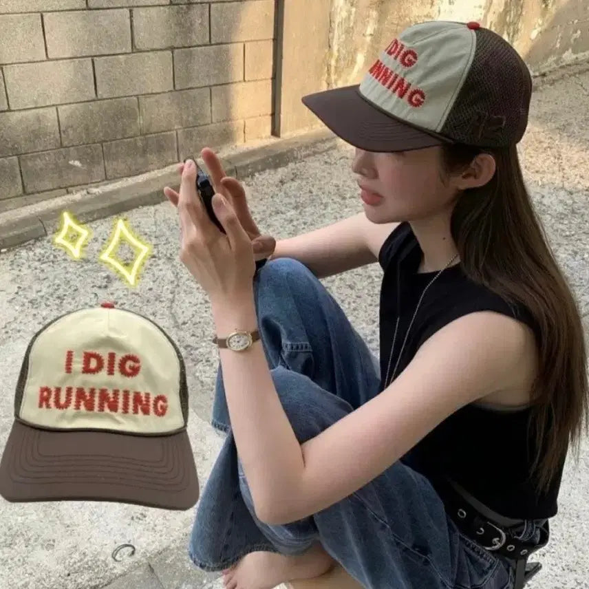 [BUNJANG] Alex Zono I Dig Running Trucker Hat OG Brown / 알렉스 조노 Alex Zono 아이 디그 러닝 트러커 햇 OG 브라운