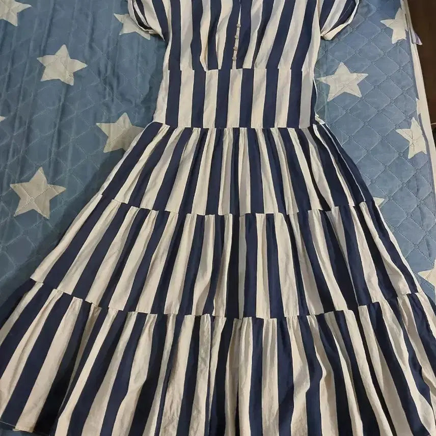 [BUNJANG] Zara Long Stripe Dress / 자라롱원피스