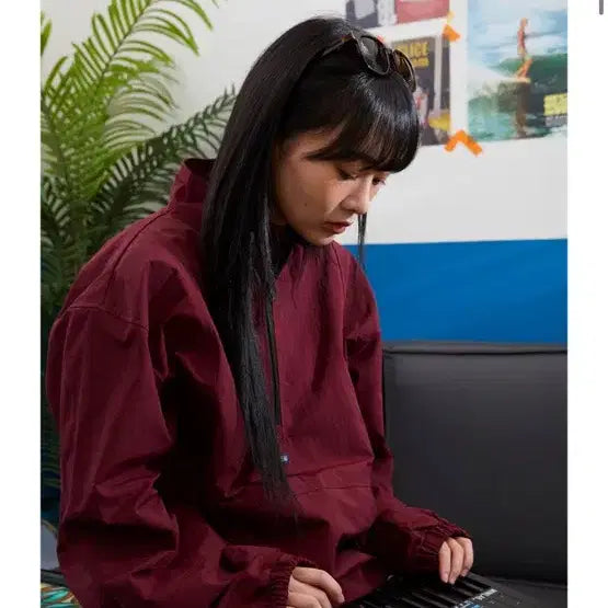 [BUNJANG] Brownbreath Anorak Burgundy / 브라운브레스 아노락 버건디
