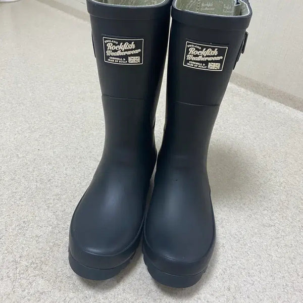 [BUNJANG] Rockfish Weatherwear Rain Boots Black / 락피쉬 웨더웨어 레인부츠 230 36 블랙