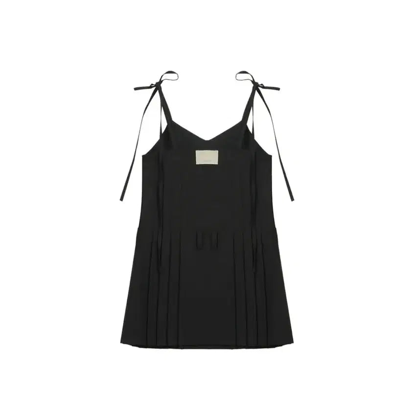 [BUNJANG] Matinkim Pleats Mix Cami Dress Black / 마뗑킴) 끈 나시 플리츠 원피스
