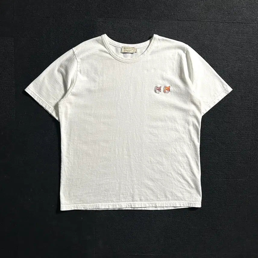 [BUNJANG] Maison Kitsuné Double Fox Head Short Sleeve T-Shirt / 메종키츠네 더블 폭스 헤드 반팔티셔츠