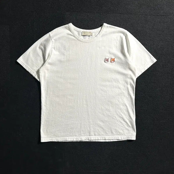 [BUNJANG] Maison Kitsuné Double Fox Head Short Sleeve T-Shirt / 메종키츠네 더블 폭스 헤드 반팔티셔츠