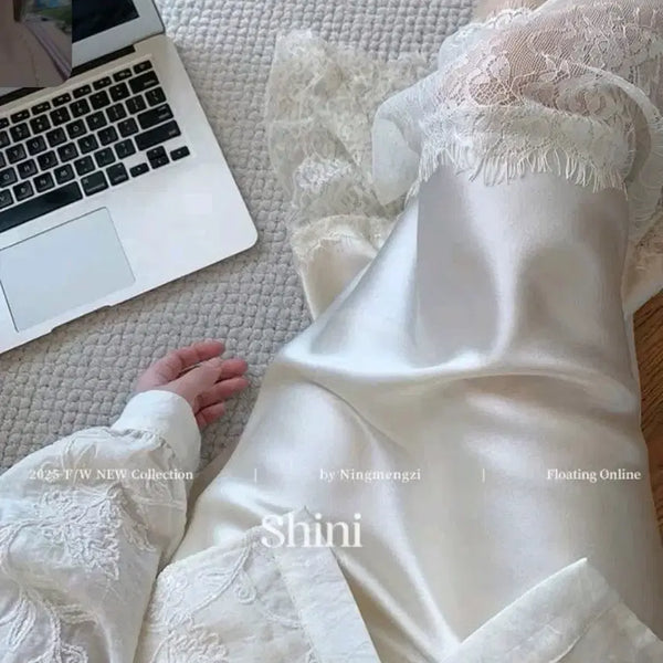 [BUNJANG] Imported Silk Satin Long Skirt / 수입의류 실크새틴롱스커트 홀복
