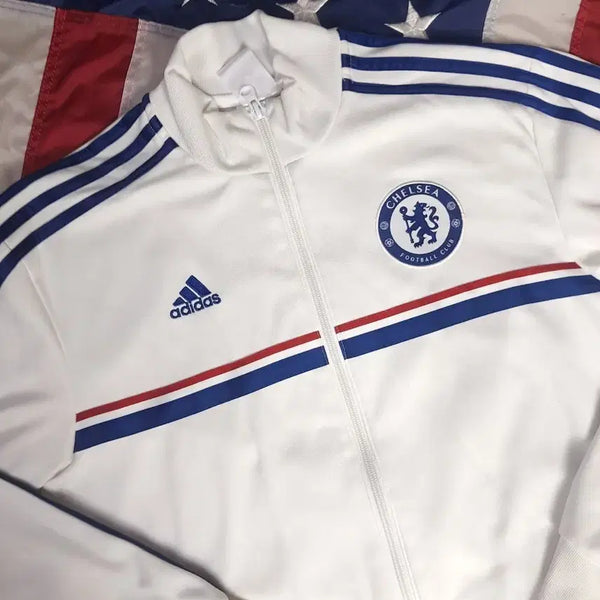 [BUNJANG] Adidas Original White Chelsea Track Top Jersey / 오리지날 아디다스 화이트 첼시 져지 트랙탑