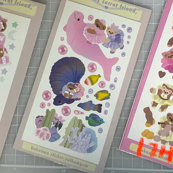 [BUNJANG] Yulbamgom Classic Seal Sticker / 율밤곰) 고전 씰 스티커 양도