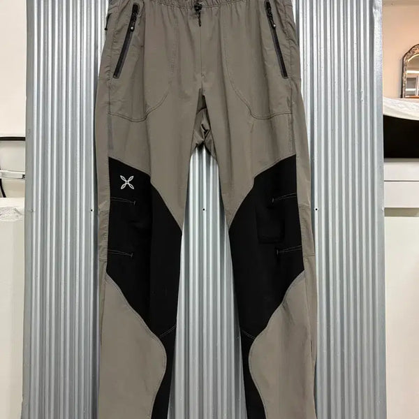 [BUNJANG] Montura Vertigo Light Khaki Black Panel Trekking Pants / [M] 몬츄라 버티고 라이트 카키 블랙 배색 등산 트레킹 팬츠 7.9