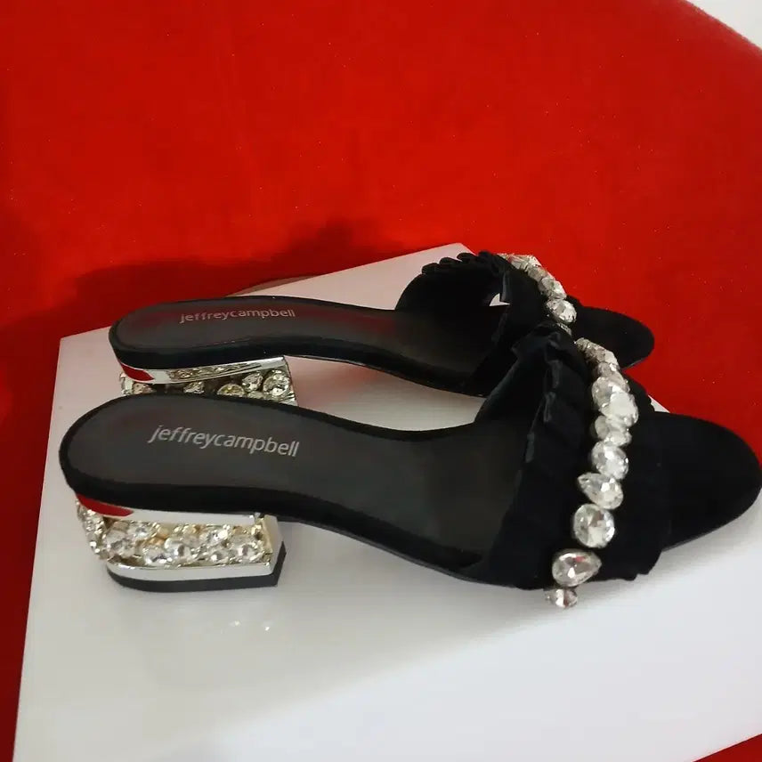 [BUNJANG] Jeffrey Campbell Cubic Slides Sandals 230-235 / (미사용급) 제프리캠벨 큐빅 슬리퍼 샌들 230~235