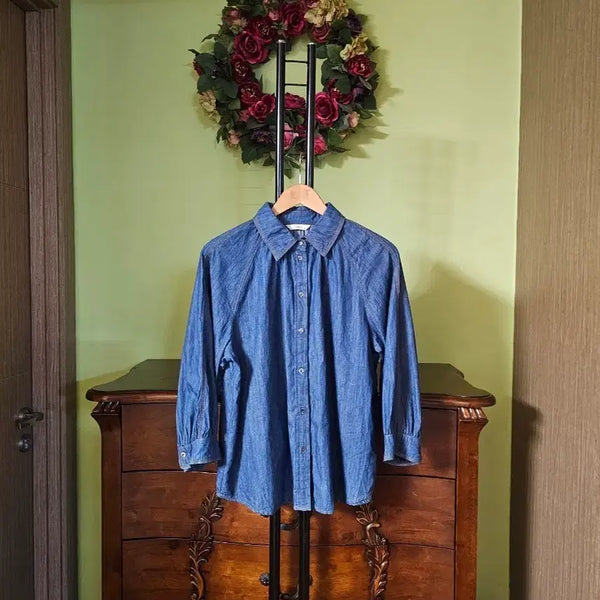 [BUNJANG] Hazzys 2023 Men's Denim Shirt / 헤지스 청남방(2023년)
