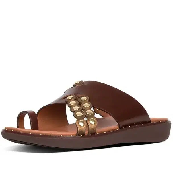 [BUNJANG] Fitflop Genuine Leather Embellished Match Sandals / 핏플랍 천연가죽 장식 매치 샌들 230
