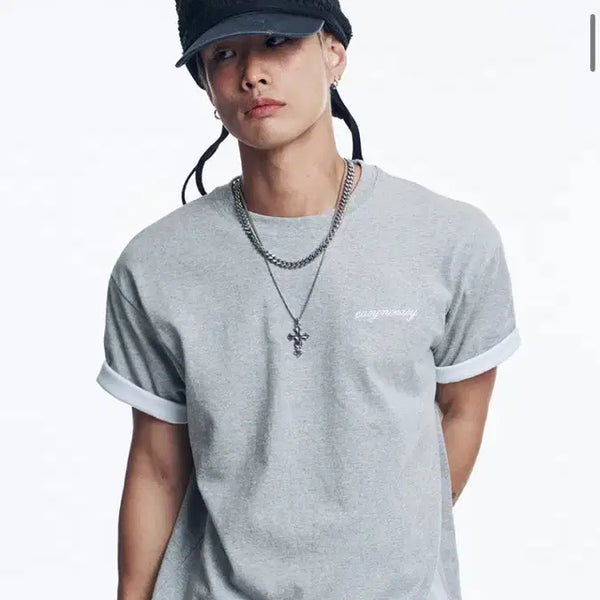 [BUNJANG] EasyNosi Layered Short-Sleeve T-Shirt / 새상품) 이지노이지 레이어드 반팔 티셔츠