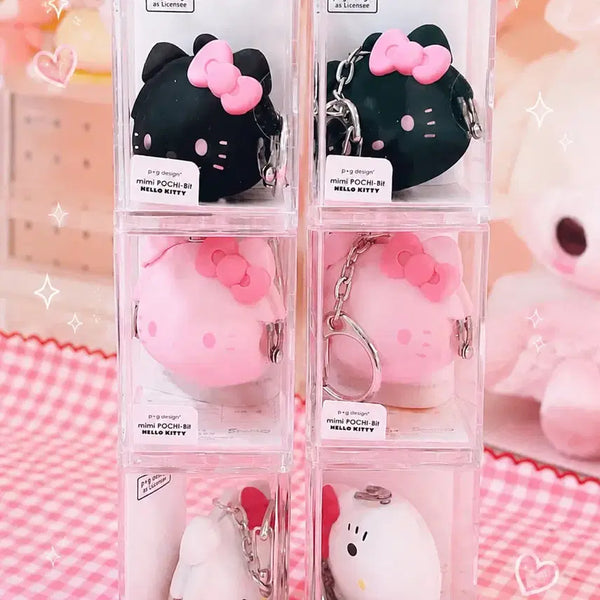 [BUNJANG] Hello Kitty Mini Pouchy Bit Keyring - Black, Pink, White / 헬로키티 미니 포치비트 키링 블랙/핑크/화이트