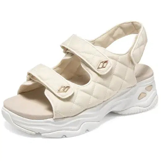[BUNJANG] Skechers Quilted Velcro Sandals / 스케쳐스 벨크로 퀼팅 샌들 240