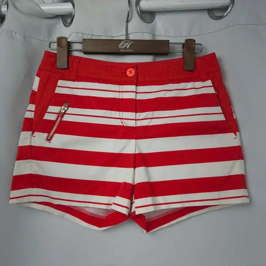 [BUNJANG] Elle Golfwear Striped Shorts / 여26 엘르 골프웨어 스트라이프 반바지