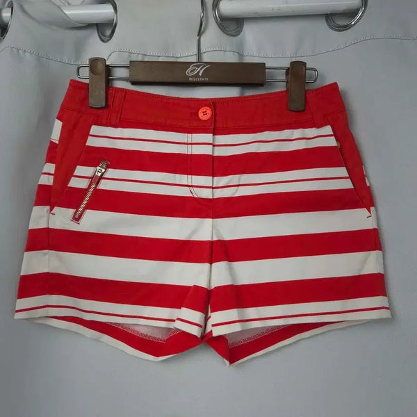 [BUNJANG] Elle Golfwear Striped Shorts / 여26 엘르 골프웨어 스트라이프 반바지