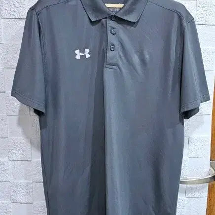 [BUNJANG] Under Armour Short Sleeve Polo Shirt Grey M / (J)언더아머 반팔 카라티 그레이 M