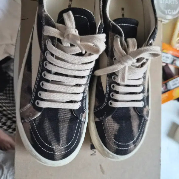 [BUNJANG] Rick Owens Velour Sneakers EU40 / 릭오웬스 스니커즈 선데님 벨루어 eu40
