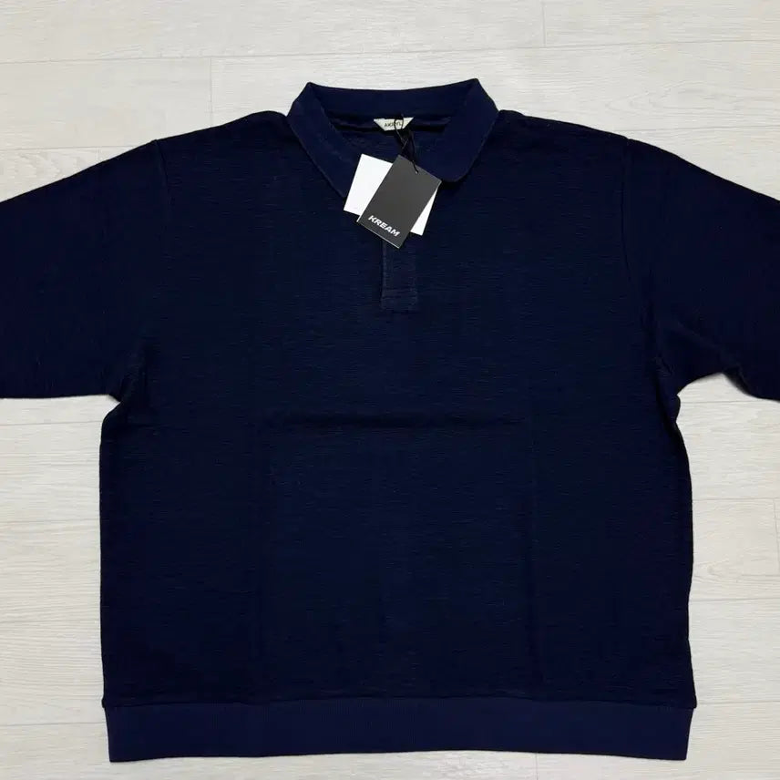 [BUNJANG] AKRYL Pique Short Sleeve Polo Shirt Navy Size 4 / 아크릴 AKRYL 피케 반팔 폴로 셔츠 티셔츠 네이비 4사이즈