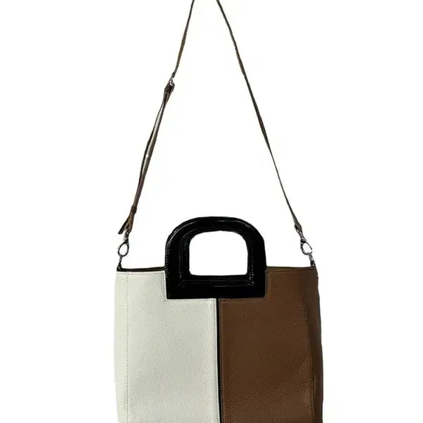 [BUNJANG] OS Enamel Handle Leather Dot Bag / [OS] (미사용품) JPN 애나멜손잡이 가죽 도트백