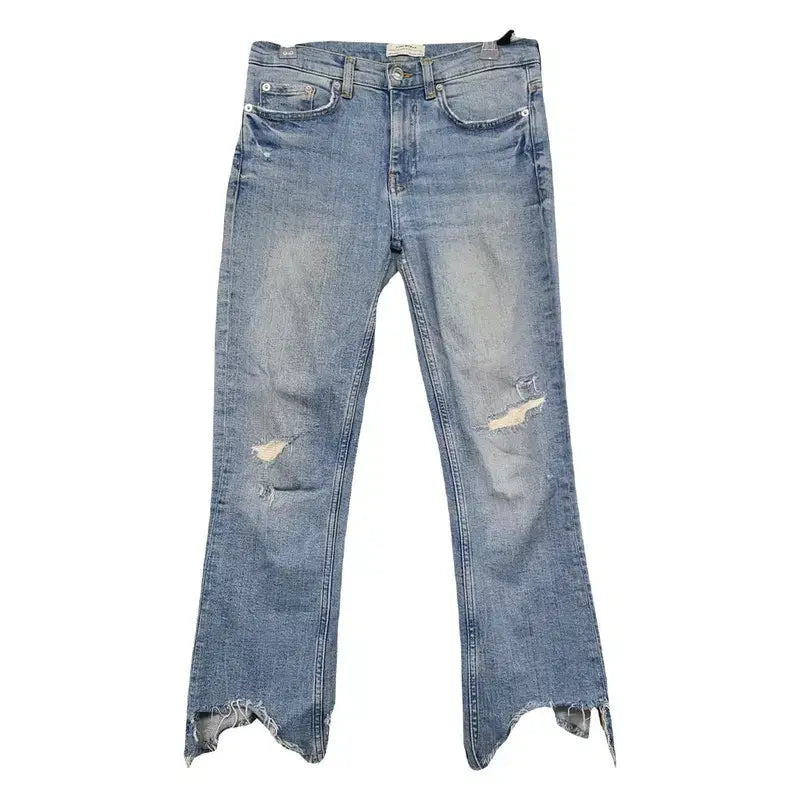 [BUNJANG] ZARA Light Wash Casual Crop Jeans / 자라 연청 캐주얼 크롭진 청바지 24