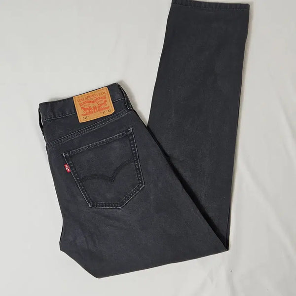 [BUNJANG] Levi's 511 Black Denim Jeans Cotton 32x32 / 리바이스 511 데님팬츠 블랙 진 청바지 코튼 32 x 32