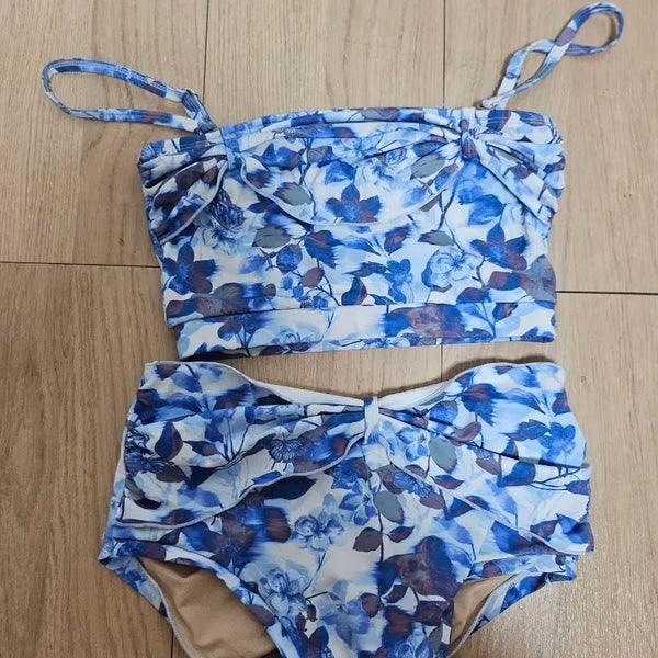 [BUNJANG] Linoms Floral Pattern Pole Dance Wear Set Size S / 린옴즈 폴웨어 세트 S