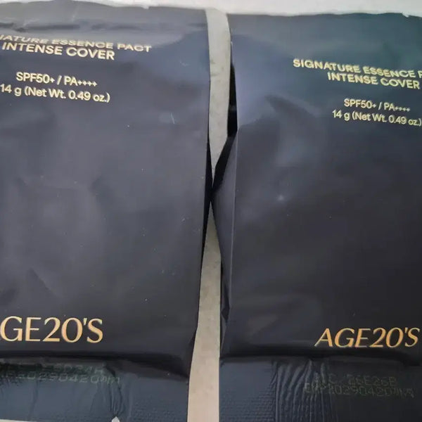 [BUNJANG] Age 20's Signature Essence Pact Foundation Refill (2 Count) / 리필2개 에이지투웨이스 시그니쳐 에센스  팩트 파운데이션 리필