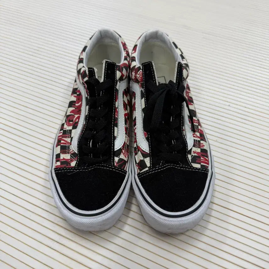 [BUNJANG] Vans Old Skool Checkered Pattern Sneakers / 반스 올드스쿨 체크 패턴 스니커즈 265
