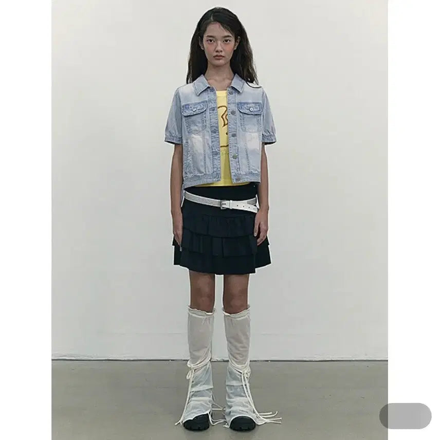[BUNJANG] Kirsh String Denim Jacket / 키르시 스트링 데님자켓 새상품