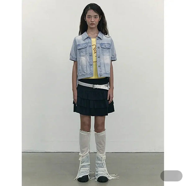 [BUNJANG] Kirsh String Denim Jacket / 키르시 스트링 데님자켓 새상품