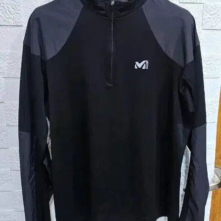 [BUNJANG] Millet Zip-Up Long Sleeve T-Shirt Black XL / (J)밀레 집업 긴팔 티셔츠 블랙 XL