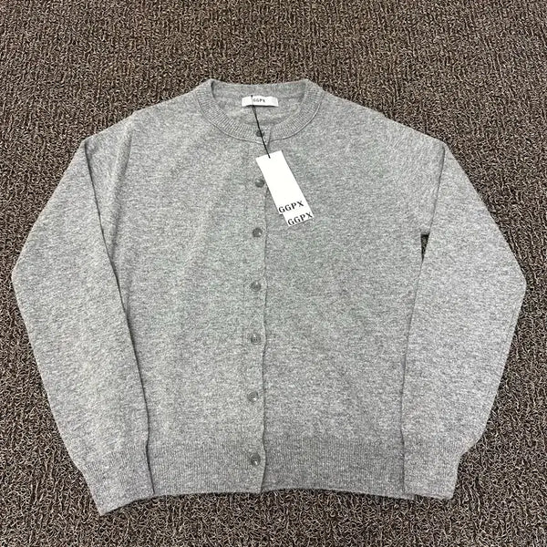 [BUNJANG] GGPX Women's Knit Cardigan Grey F / [새상품] GGPX 지지피엑스 여성 니트 가디건 그레이 F