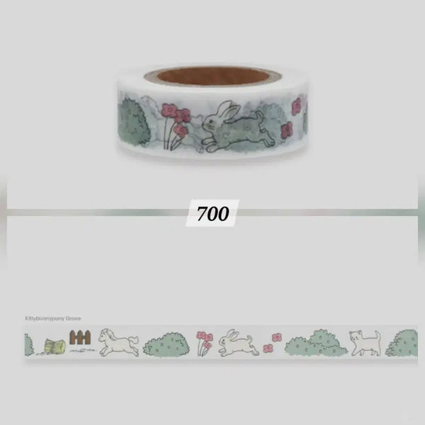 [BUNJANG] Kinny Bunny Pony Masking Tape Set / 6종) [키니버니포니] 마스킹테이프 마테띵 마테소분
