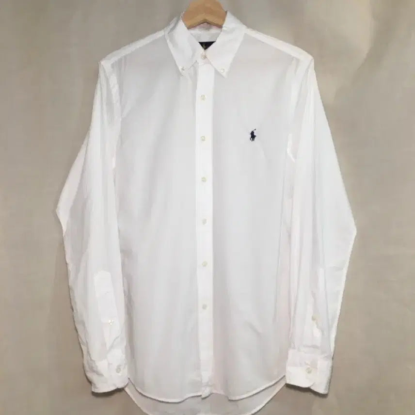 [BUNJANG] Polo Ralph Lauren White Slim Fit Long Sleeve Shirt S / 폴로 랄프로렌 화이트 슬림핏 긴팔 셔츠 S