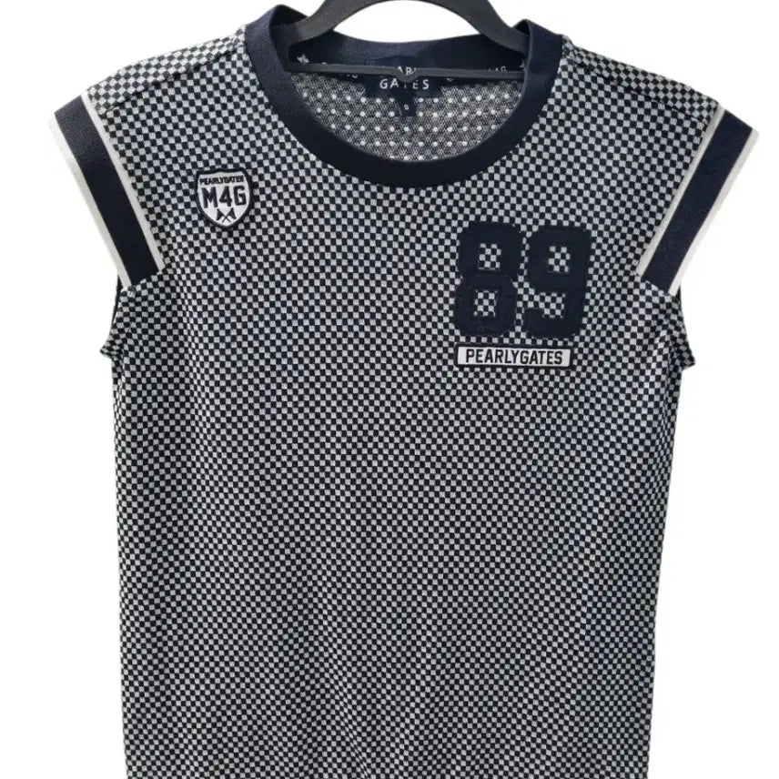 [BUNJANG] PGA Tour Checkerboard Sleeveless Knit Top Size 0 / 파리게이츠 체커보드 민소매 니트 상의 사이즈 0