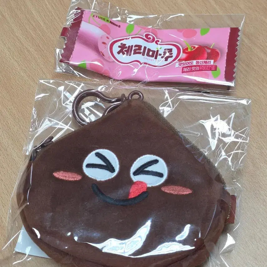 [BUNJANG] Etude x Binggrae Collaboration Bag-Barmbar & Cherry Maru Pouch (New) / 에뛰드 빙그레 콜라보 바밤바 체리마루 파우치 (새상품)