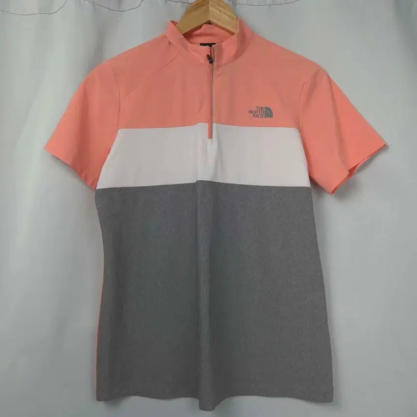 [BUNJANG] The North Face Sport Color-Block Functional T-Shirt / 여M 노스페이스 스포츠 기능성 반팔 배색 티셔츠