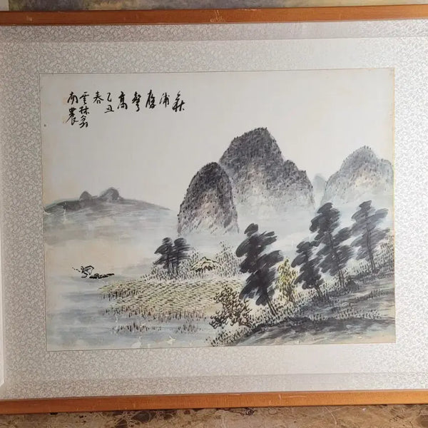[BUNJANG] Namnong Heo Geon Spring Landscape Painting Framed / 남농허건 봄 풍경화 그림액자