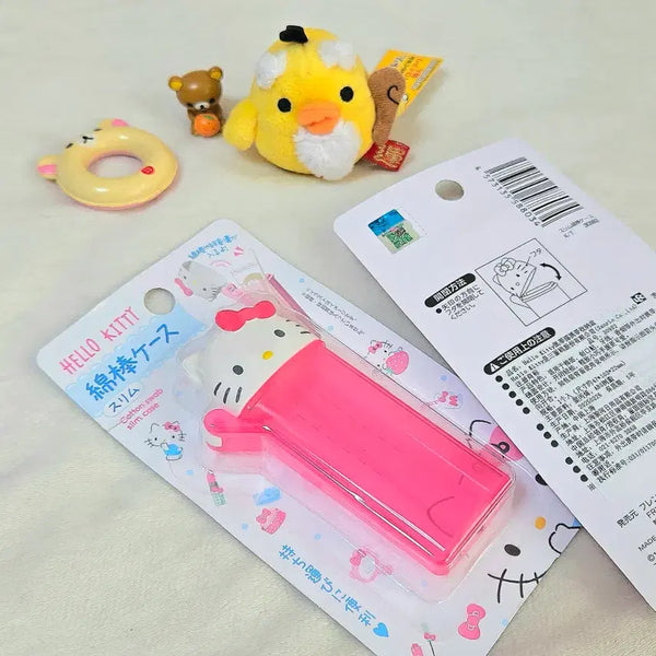 [BUNJANG] Sanrio Hello Kitty Cotton Swab Organizer Box / 키티 면봉 수납함 소품함 산리오 정품