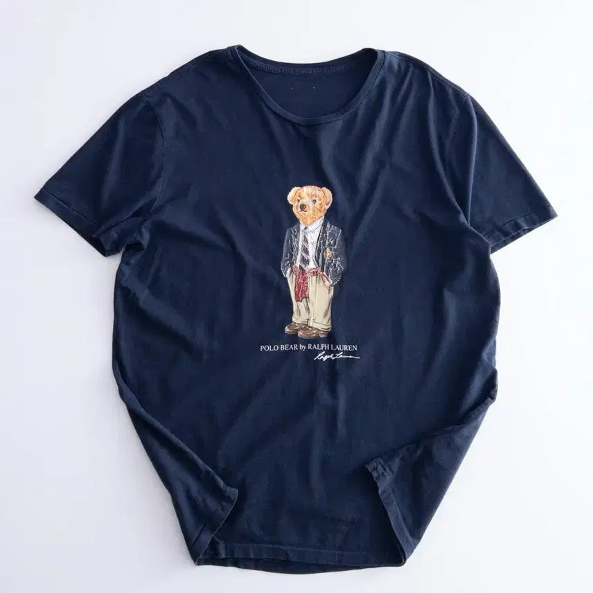 [BUNJANG] Polo Ralph Lauren Bear Graphic T-Shirt - Size L / 폴로 랄프로렌 베어 반팔티 L