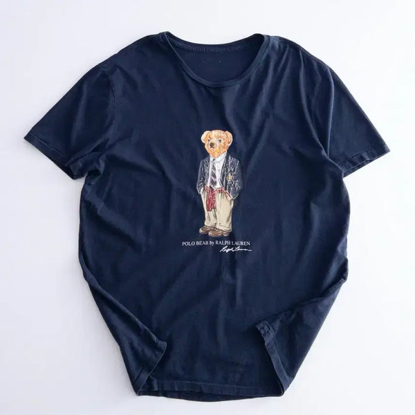 [BUNJANG] Polo Ralph Lauren Bear Graphic T-Shirt - Size L / 폴로 랄프로렌 베어 반팔티 L